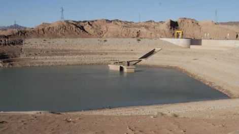 El dique de Ullum recuperó su nivel gracias a que hubo más agua el año hídrico 2024-2024, pero hoy vuelve a estar en negativo.&nbsp;