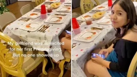 Organizó una cena de Acción de Gracias para amigos pero todos la plantaron