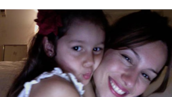 Pampita junto a su hija Blanca.