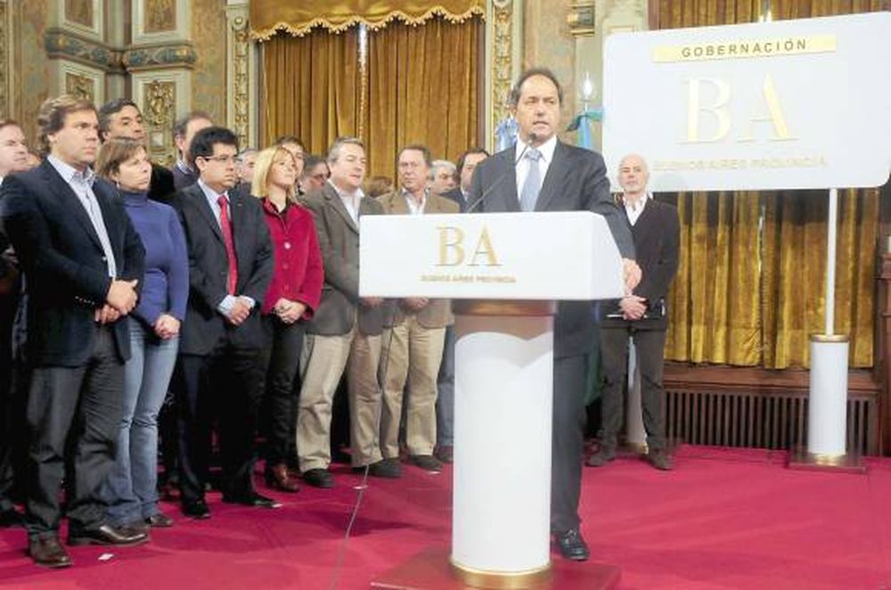 Scioli dio señales de  tregua con la Rosada