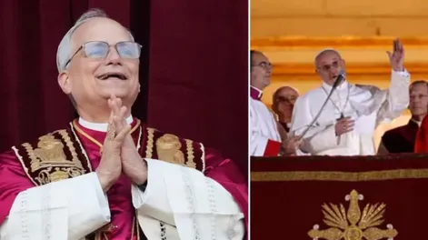 Las diferencias entre los atuendos que usaron el nuevo papa León XIV y Francisco el día de la asunción