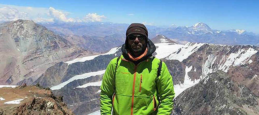 Un español rompió el récord de ascenso al cerro Mercedario