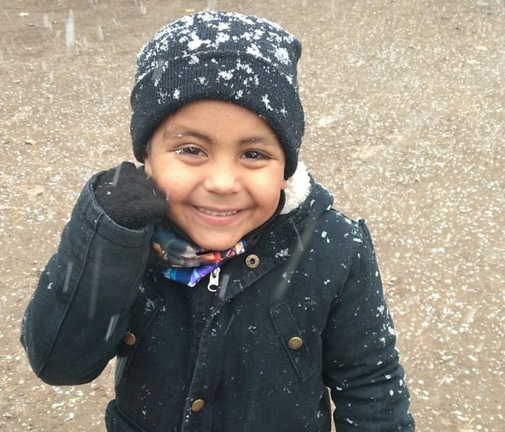 Los videos de la nieve otoñal en Jáchal