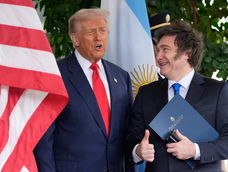 Donald Trump y Javier Milei en la Casa Blanca.