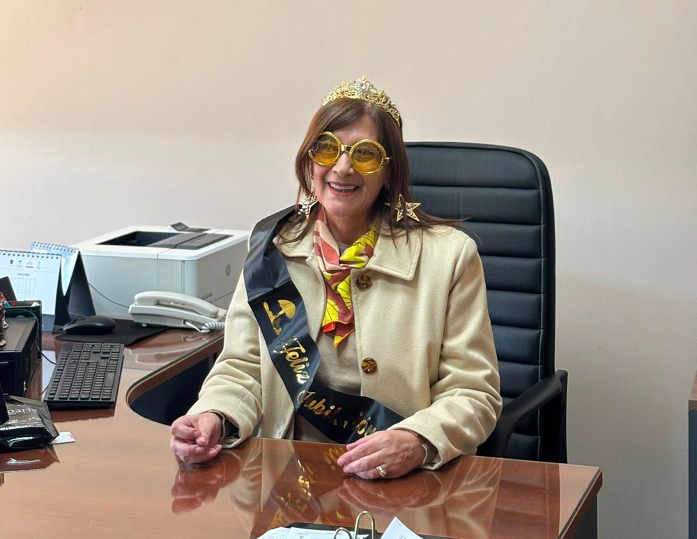 El último día de la jueza Balmaceda en la oficina.-