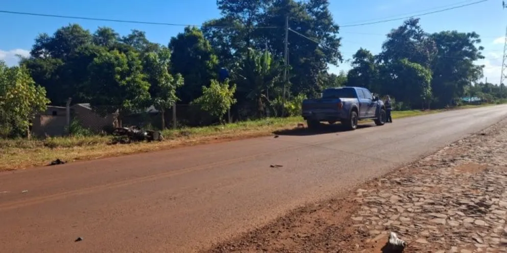 El lugar donde ocurrió la tragedia vial