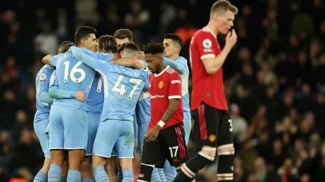 El City goleó 4-1 al United sin Cristiano