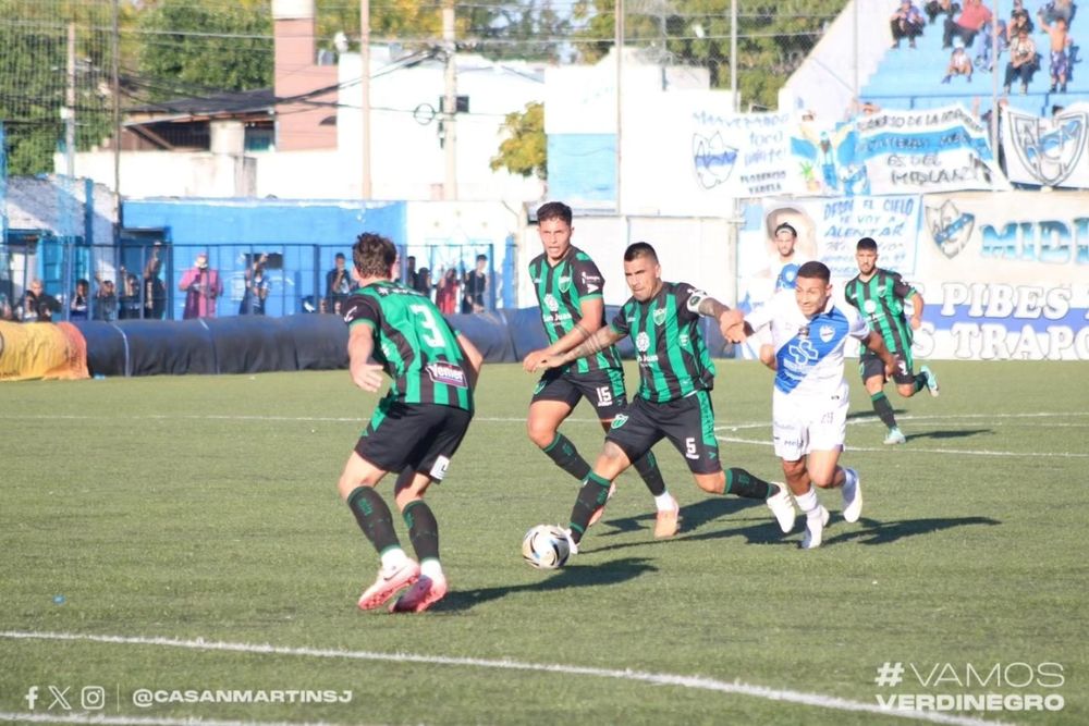 Desafío. San Martín recibirá a Quilmes este sábado y Pelaitay será uno de los pilares en el esquema Verdinegro.