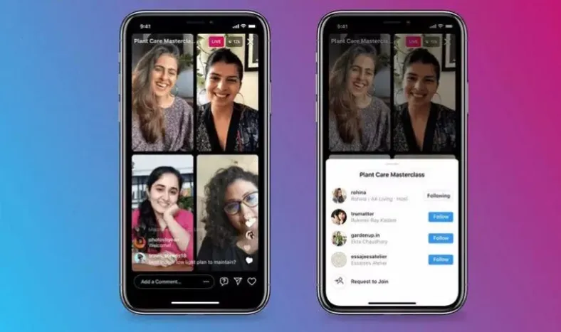 Instagram amplía la cantidad de los participantes en los vivos
