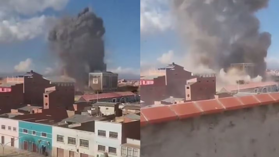 El depósito militar que explotó en Bolivia.&nbsp;