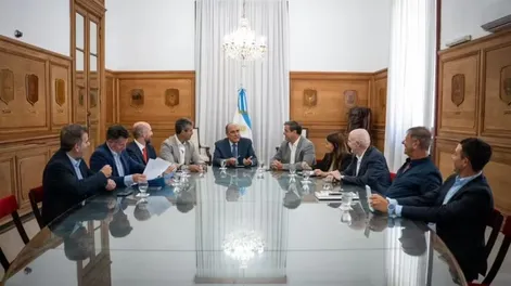¿SE DISTANCIA? A la primera cita con Francos faltó Miguel Angel Pichetto, jefe del bloque amigo Encuentro Federal.