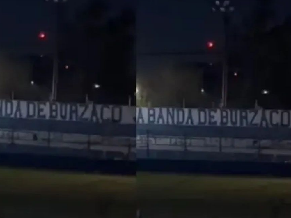 Apareció una aterradora figura en la tribuna de un club y las imágenes son escalofriantes