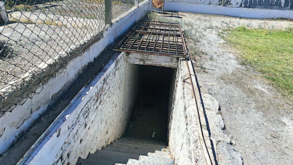 El t&uacute;nel donde se ocult&oacute; Quevedo, sin suerte.&nbsp;