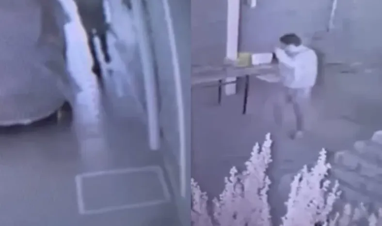 Intentó robar en una vivienda pero no pudo porque había gente en su interior: quedó grabado en las cámaras