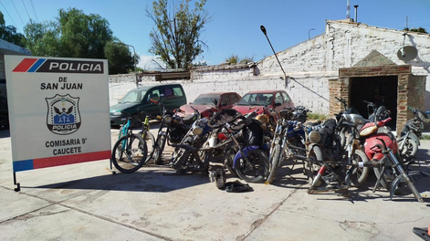 picadas ilegales y ruidos molestos: secuestraron 18 motos en un operativo en caucete
