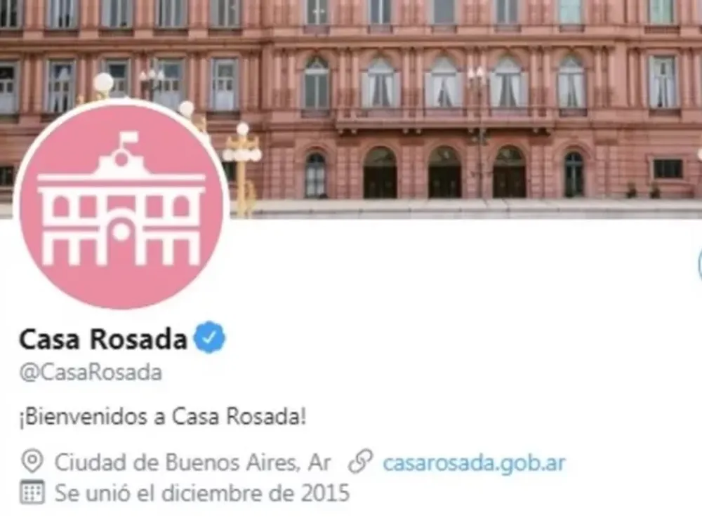 La cuenta oficial de la Casa Rosada se despidió de Twitter con una cita de la Biblia