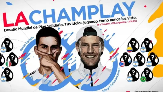 Dybala y el Kun armaron un torneo virtual con sus amigos