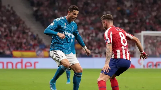 El Atlético del Cholo Simeone rescató un empate como local ante la Juventus de CR7