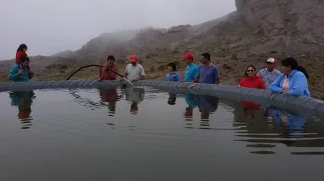 Agua pura para productores de Gualcamayo