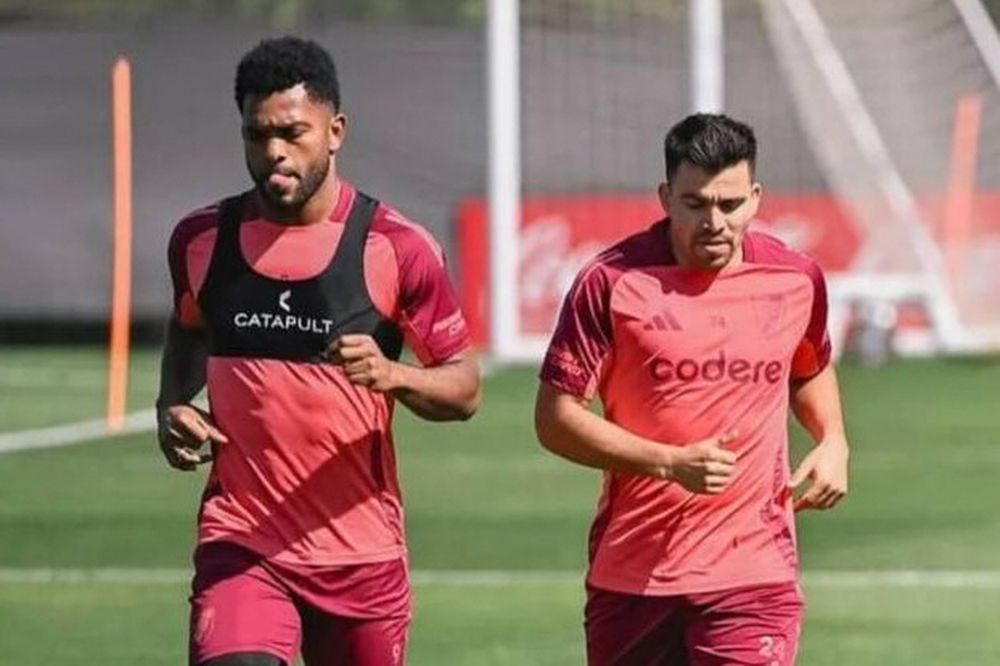 REGRESO. Miguel Borja dejó atrás su molestia ante Gimnasia y Gallardo lo cuenta para el Superclásico.