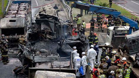 Terrible accidente en Chile deja seis muertos