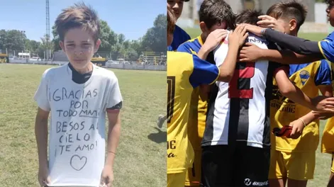 El nene que se volvió viral: hizo un gol y se lo dedicó a su mamá recién fallecida