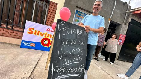 Javier Domínguez, propietario de la agencia donde se hizo la jugada del Quini 6, recibirá el 1% de los $780 millones del premio.