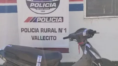 Recuperaron una moto robada durante un operativo en Caucete