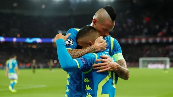 Di María salvó al PSG ante el Nápoli