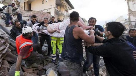 Desolación por el sismo en Italia
