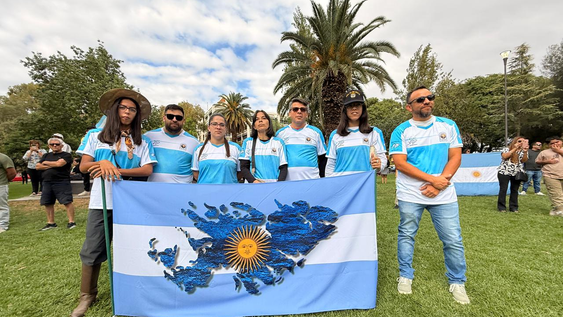 es un orgullo tener un heroe de malvinas en casa, la emocion de hijos y nietos de veteranos sanjuaninos