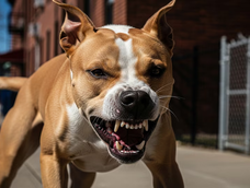 una mujer sufrio un brutal ataque por dos pitbulls mientras caminaba y tuvo que ser hospitalizada