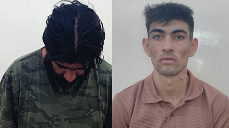 Juan Alberto y Kevin Ulises Gómez, ambos presos por balear a un vecino en Chimbas.&nbsp;