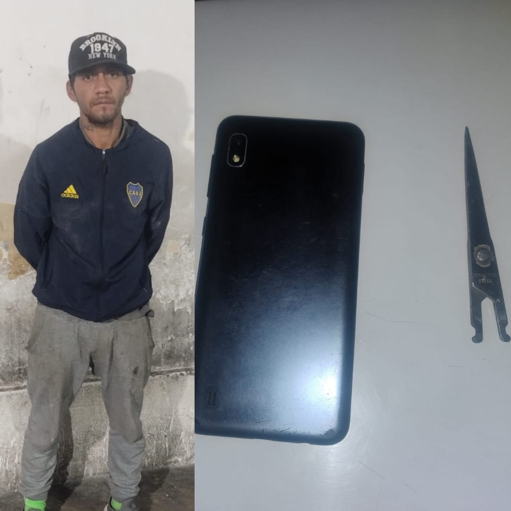 Robó un celular, atacó a la víctima con una tijera y terminó detenido en la Ruta 40