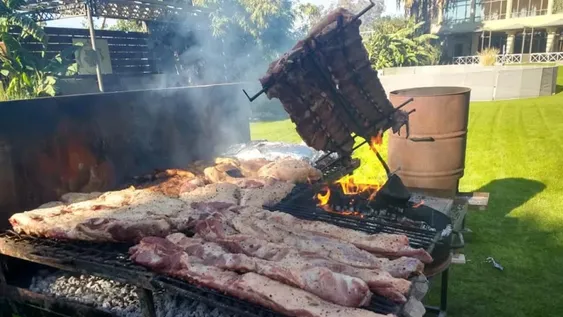 Los Pumas comieron el tradicional asado y tuvieron una capacitación para salvar vidas
