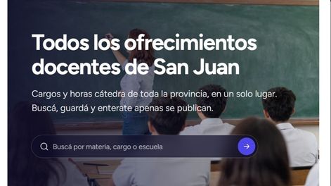 ofrecimientos docentes, la app creada por un joven sanjuanino para busca concentrar las oportunidades educativas en un solo lugar