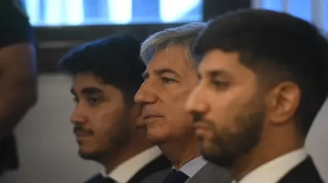 El exjuez Walter Bento escuchó las condenas en la sala de Tribunales Federales junto a sus hijos Nahuel y Luciano.