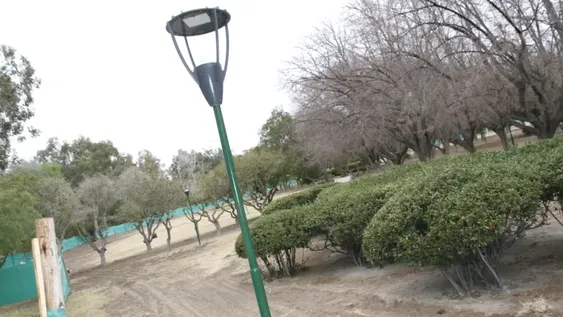 Pusieron nuevas luces y empezaron a mejorar la imagen general del Jardín de los Poetas