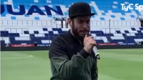 Ulises Bueno ya entró a la cancha en la prueba de sonido antes del Argentina-Brasil
