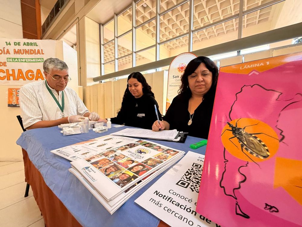 Esta mañana, por el Día Mundial de la Enfermedad de Chagas se realizaron testeos gratuitos en la Planta Baja del Centro Cívico.