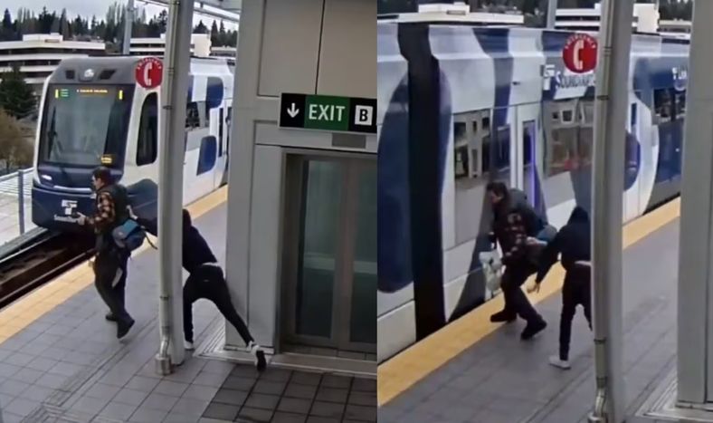 Ataque en el andén: lo empujaron a las vías cuando pasaba el tren y sobrevivió de milagro