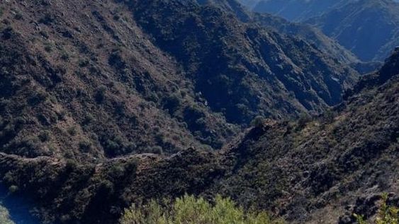 Trabajan para controlar un incendio en sierras de Valle Fértil