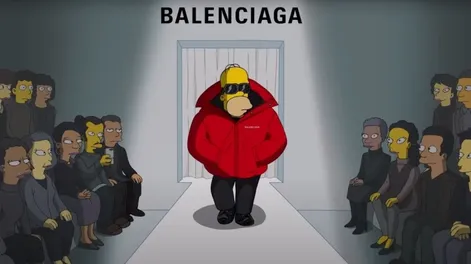 Balenciaga presentó su nueva colección con un divertido episodio de Los Simpson
