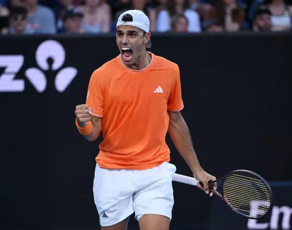 Triunfo. Juan Manuel Cerúndolo avanzó a los Octavos de Final del abierto australiano,