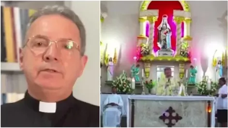 Un cura opinó de la decoración de la Iglesia para una boda y generó revuelo
