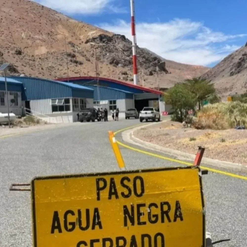 El Paso de Agua Negra está cerrado por trabajos viales