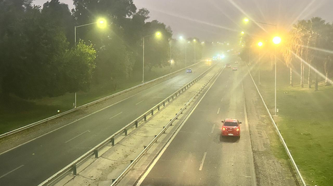 viento sur en san juan con rafagas que superaron los 90 km/h