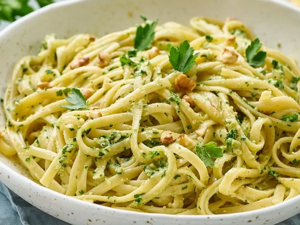 Fideos al pesto: la receta.