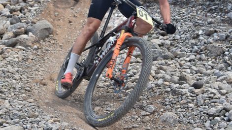 Demoledor. Hugo Pernini fue el mejor de la Copa Scott de Mountain Bike en Pocito.