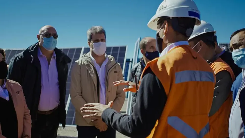 El gobernador Uñac recorrió obras energéticas en Iglesia